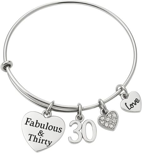 Infinity Collection 30th birthday Gift, 30th Birthday Charm Bracelet, Fabulous & Gifts for Women, Gift Ideas for Her in Saudi Arabia
