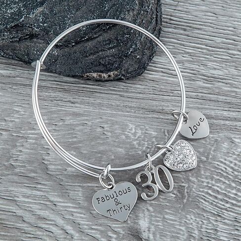 Infinity Collection 30th birthday Gift, 30th Birthday Charm Bracelet, Fabulous & Gifts for Women, Gift Ideas for Her in Saudi Arabia