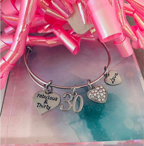 Infinity Collection 30th birthday Gift, 30th Birthday Charm Bracelet, Fabulous & Gifts for Women, Gift Ideas for Her in Saudi Arabia