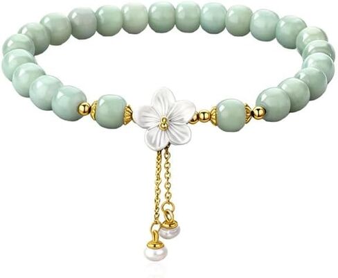 Green Jade Bracelet for Women Lucky Healing Energy Stone Bangle Chinese Jewelry Good Luck Feng Shui Crystal Gift in Saudi Arabia