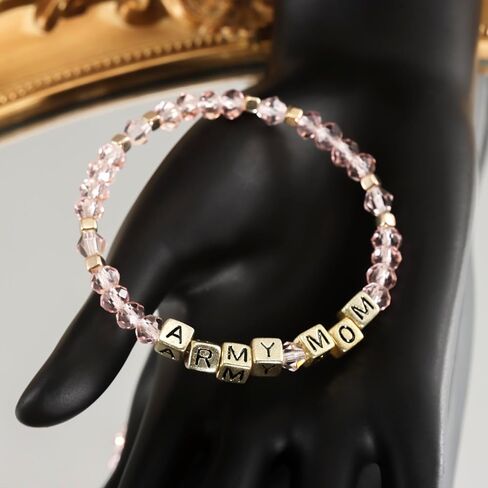 Kivosliviz Army Mom Gifts for Women Bracelet Military Birthday Mothers Day Proud Army Mom Jewelry in Saudi Arabia