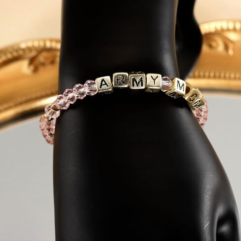 Kivosliviz Army Mom Gifts for Women Bracelet Military Birthday Mothers Day Proud Army Mom Jewelry in Saudi Arabia