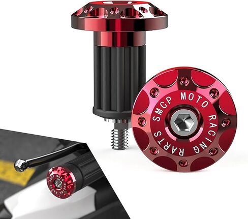 2 PCS Motorcycle Bar End Plug, Metal Rustproof Handlebar Grip End Caps, Personalized Moto Grips Ends Replacement, Universal for Most Dirt Bikes Motorcycle (Black) in Kuwait