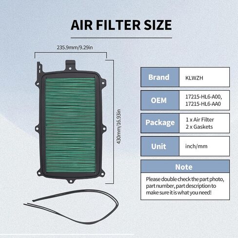 17215-HL6-A00 Air Filter Compatible with Honda Talon 1000R 2019-2022 / 1000X-4 2020-2022, Ho-dan Talon 1000 1000R 1000X 1000X4 UTV Parts in Kuwait