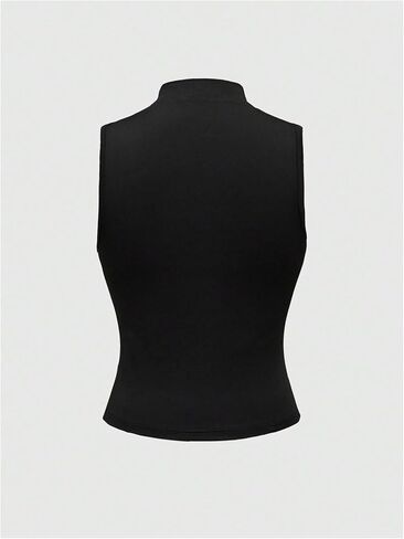 Floerns Women's Y2k Punk Cross Tank Tops Mock Neck Sleeveless Grunge Gothic Clothes in Saudi Arabia