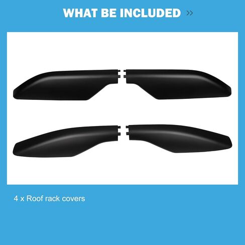 Luggage Carrier,Black Roof Rack Covers Compatible for Toyota for Land Cruiser Prado Fj120 2003-2009 ABS Plastic in Saudi Arabia