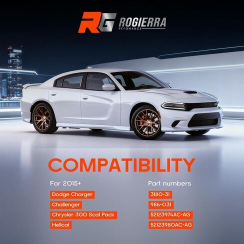 Center Bearing Support Solution Replacement for 2015-2024 Dodge Charger Challenger Chrysler 300 Scat Pack Hellcat 394, RWD AWD V6 V8 All Trims, Fits P/N 3180-31 986-031 52123980AD in Saudi Arabia