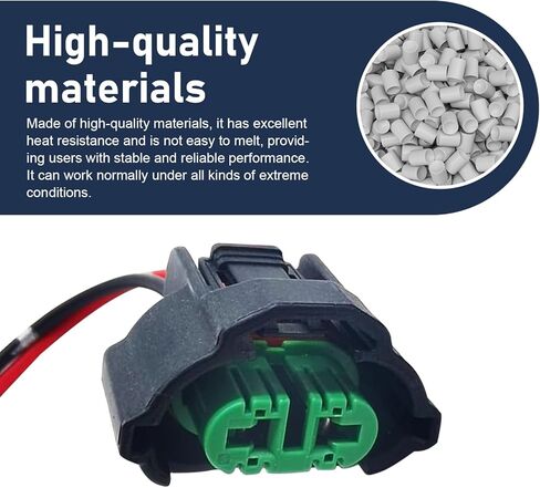 2 PCS H8 H11 Female Adapters Wiring Harness Sockets, Fog Light Pigtail Connector Plug Kit, for H11/H8/H9/880/881/890 Halogen Lamp Bulbs Connector (Multicolored) in Kuwait