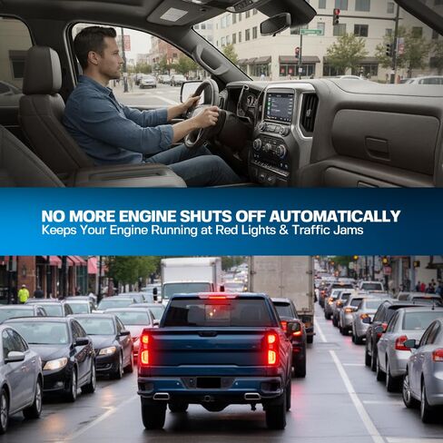 مزيل إيقاف التشغيل التلقائي لـ 2022-2026 Chevy Silverado 1500 Refreshed & GMC Sierra 1500 Refreshed Auto Stop Disable سهل التركيب لجهاز إيقاف تشغيل المحرك بدون أخطاء in Saudi Arabia