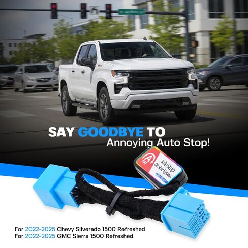 مزيل إيقاف التشغيل التلقائي لـ 2022-2026 Chevy Silverado 1500 Refreshed & GMC Sierra 1500 Refreshed Auto Stop Disable سهل التركيب لجهاز إيقاف تشغيل المحرك بدون أخطاء in Saudi Arabia