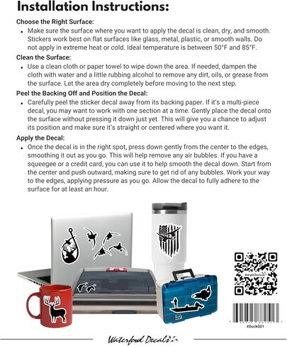 Waterfowl Decals Ultimate 5pc Duck Stickers - Duck Hunters Bundle - Laptop Tumbler Truck Car Window - Gear Box Cases - Hunting Decals in Kuwait