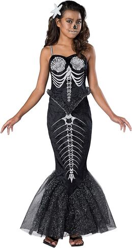 girls Girl's Skeleton MermaidCostume in Saudi Arabia