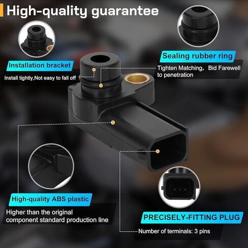 CX2432 Map Sensor BC3Z-9F479-B, Fit for Ford 2011-2019 Super Duty 6.7L Manifold Absolute Pressure MAP Sensor. CX2432, BC3Z9F479B Compatible with Ford F250 F350 F450 F550 F650 F750 6.7L in Kuwait