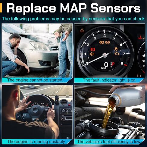 CX2432 Map Sensor BC3Z-9F479-B, Fit for Ford 2011-2019 Super Duty 6.7L Manifold Absolute Pressure MAP Sensor. CX2432, BC3Z9F479B Compatible with Ford F250 F350 F450 F550 F650 F750 6.7L in Kuwait