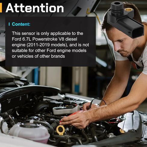 CX2432 Map Sensor BC3Z-9F479-B, Fit for Ford 2011-2019 Super Duty 6.7L Manifold Absolute Pressure MAP Sensor. CX2432, BC3Z9F479B Compatible with Ford F250 F350 F450 F550 F650 F750 6.7L in Kuwait