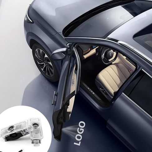 مصابيح باب السيارة، 4 عبوات من مصابيح شعار جهاز عرض LED للباب، مصابيح ترحيب لاسلكية، مصابيح ظل الشبح متوافقة مع سلسلة 3/5/6/7/X1/X2/X3/X4/X5/X6/X7/Z/M/GT in Kuwait