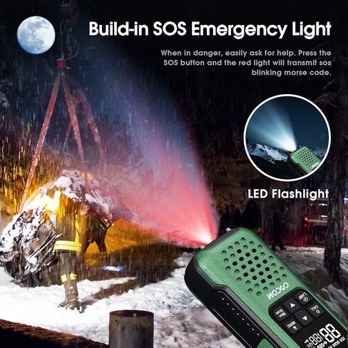 G9 IP67 Waterproof Two Way Radios, 2 Way radios Outdoor Adventure NOAA Weather Alert & SOS Emergency Lamp Adult Walkie Talkies Long Range Rechargeable (G9-6 Pack) in Saudi Arabia
