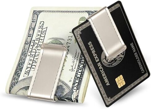 Compact Titanium Wallet & Money Clip – Premium Credit Card Holder and Cash Holder for EDC, Great Gift Idea! Great Christmas Gift, Graduation Gift. Slim Wallet with Money Clip for Cards and Cash in Saudi Arabia