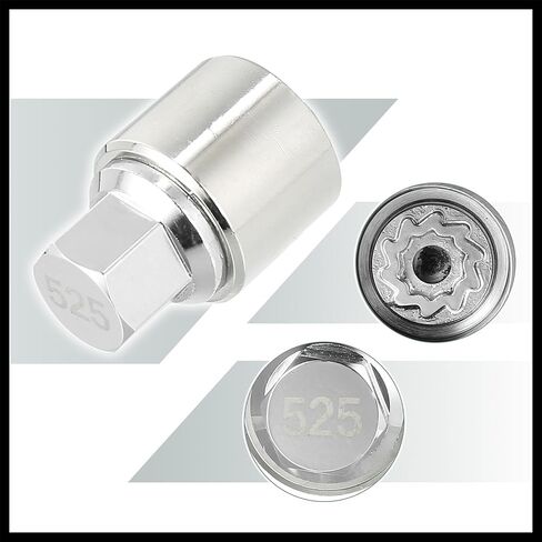 525 Car Wheel Lock Lug Nut Anti Theft Lug Nut Screw Removal Socket Key Wheel Lock for VW Touareg Phaeton Tiguan Durable Material in Kuwait