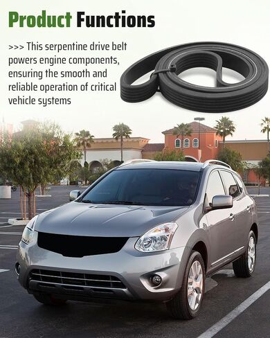 Serpentine Drive Belt Fit for Nissan Rogue 2008-2013/ Rogue Select 2014-2015, Fit for Sentra 2.5L 2007-2012, Replace K060711A 11720JG30B 11720ET80A in Saudi Arabia