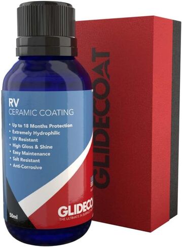 Glidecoat RV Ceramic Coating (160ml) - 9H Ceramic Coating for RVs, Aircraft, Cars & More - Better Than RV Wax and More Durable than Regular Ceramic Coating for Cars - Finest Nano Coating for the Road in Saudi Arabia