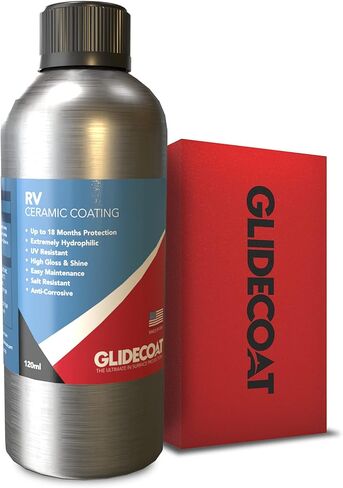 Glidecoat RV Ceramic Coating (160ml) - 9H Ceramic Coating for RVs, Aircraft, Cars & More - Better Than RV Wax and More Durable than Regular Ceramic Coating for Cars - Finest Nano Coating for the Road in Saudi Arabia