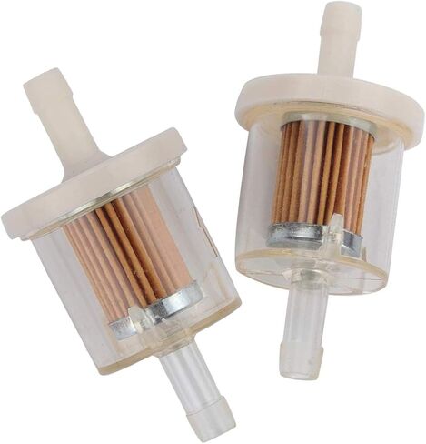 مجموعة من 2، 691035 493629 فلتر الوقود العالمي 40 ميكرون 1/4 يناسب بريجز وستراتون كاواساكي 49019-7001 7-07061 كوهلر 2505007S 2505021S husqvarna أجزاء جزازة العشب (أسود) in Kuwait