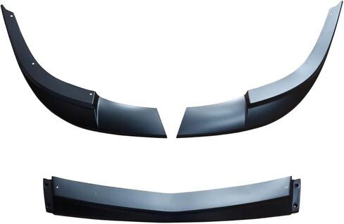 شفة أمامية من CHIESMA تناسب Corvette C6 Z06 ZR1 Grand Sport 2005-2013، ABS Widebody C6 Front Bumper Lip 3PC ملحقات خارجية لمجموعة الجسم (لا تناسب الطراز الأساسي) (أسود غير لامع) in Kuwait