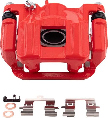 TRQ Performance Rear Driver and Passenger Side Brake Caliper Set Caliper Brackets Hardware Compatible with 11-17 Honda Odyssey in Saudi Arabia