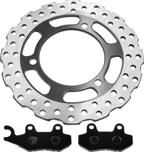 Caltric Rear Brake Disc Rotor with Pad Compatible with Kawasaki Ninja 250R Ex250J 2008 2009 2010 2011 2012 in Saudi Arabia