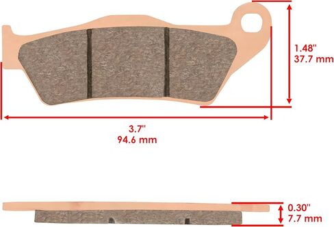 Caltric Rear Brake Pads Compatible with Bmw K1200 K-1200 K1200R Rs-Fl 2006-2010 Sintered in Saudi Arabia