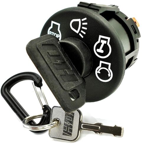 HD Switch Ignition Switch Replaces Dixon ZTR 4515, 4516, 4518, 8025, 8026, Kodiak, 50, 52, 5223, 5225, 6125, for Model Years 2001 and up, Does not fit Models Prior to 2001 - OEM Upgrade W/2 Keys in Saudi Arabia