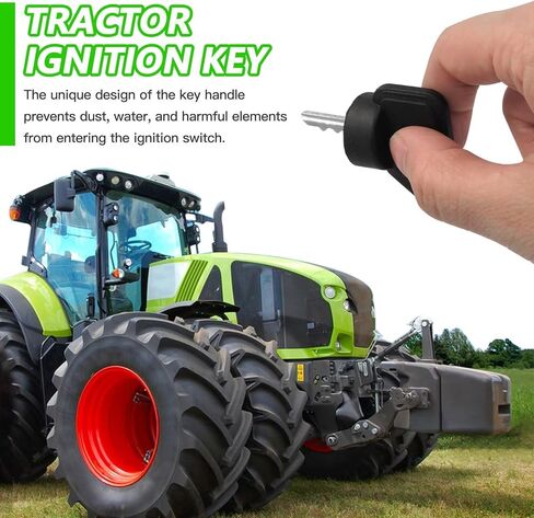 Premium Soft-Grip Keys for John Deere Gator Utility Military HPX TH 6x4 CS CX TE TH TS TX Turf Series 4x2 4x4 XUV550 XUV560 XUV590 - Rotates Smoothly, Replacement Umbrella Ignition Key Set in Kuwait