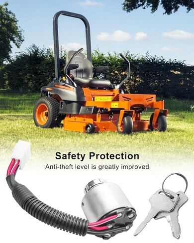 Ignition Switch with 2 Keys 66101-55200 Fit for Kubota Zero Turn Mower Zd18 Bx1500d G2160 Tg1860, Replace 6610155200 66101-55210 6610155210 K2134-62100 K213462100 in Saudi Arabia