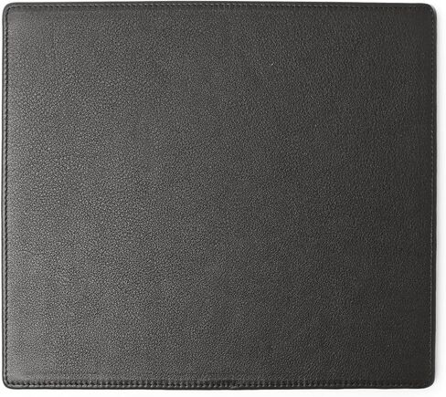 لوحة ماوس جلدية كلاسيكية من جلد العقيق الأسود من Leatherology - وسادة مكتب جلدية محببة بالكامل مع قاعدة من الجلد السويدي الدقيق - ملحق مريح ومتين وأنيق لمساحة العمل in Kuwait