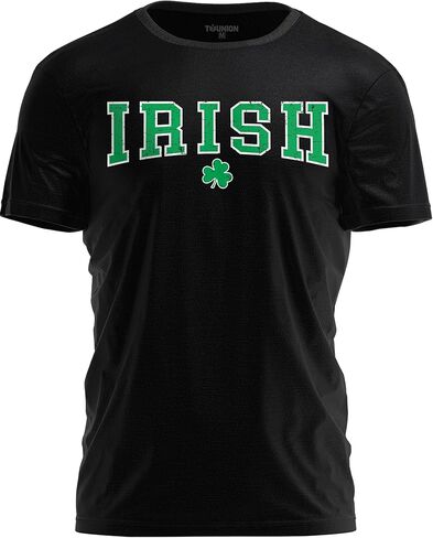 قميص عيد القديس باتريك للرجال - تي شيرت برسومات حروف شامروك الأيرلندية تي شيرت فخر أيرلندي in Kuwait