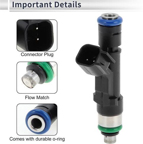 Motoforti 1 Pc No.0280158075 Fuel Injector for Ford F150 XL XLT FX4 2004 5.4L V8 Car Engine Flow Match Fuel Nozzle in Saudi Arabia