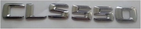 Generic ABS 3D Chrome CLS 550 Letters Emblem Badge يحل محل CLS Class Side Supercharge Turbo Logo ملصق تجديد تصفيف السيارة CLS550, 00001 in Saudi Arabia