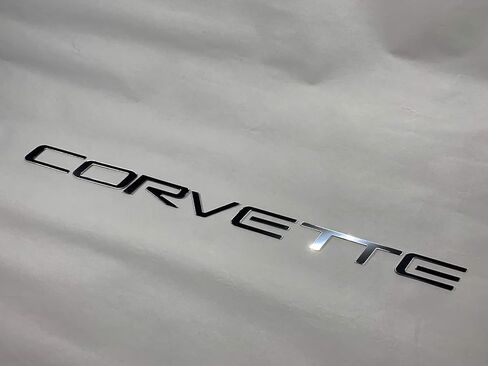 Rear Bumper ABS Plastic Letters Inserts fits 1997-2004 Compatible with Corvette C5 ABS Plastic NOT Thin Decals Chrome in Kuwait