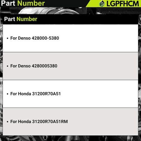 428000-5380 1.8KW 12V 19T Starter Motor Compatible with Honda Odyssey V6 3.5L 2011-2013 for Crosstour 2012 for Ridgeline 2009-2014 Pilot 2009-2014 Acura TL 2010-2011#31200R70a51 31200R70A51rm in Kuwait