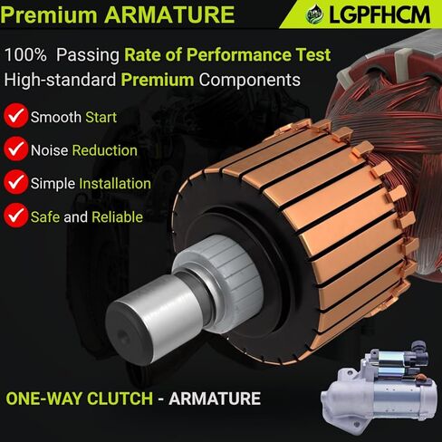 428000-5380 1.8KW 12V 19T Starter Motor Compatible with Honda Odyssey V6 3.5L 2011-2013 for Crosstour 2012 for Ridgeline 2009-2014 Pilot 2009-2014 Acura TL 2010-2011#31200R70a51 31200R70A51rm in Kuwait