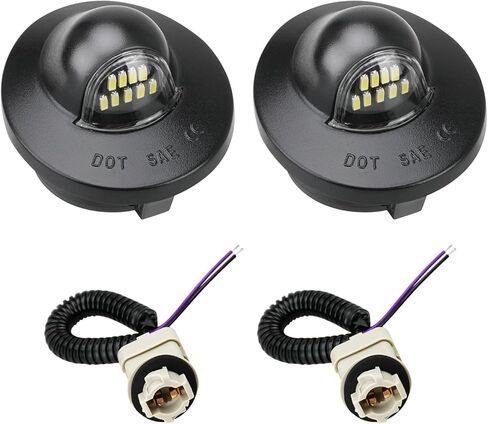 Bestview License Plate Lights,Led Rear Bumper Tag Lamp Bulbs with Socket Housing Cover Assembly Replacement for Ford F150 F250 F350 F450 F550 Superduty Ranger Explorer Bronco Excursion Expedition in Saudi Arabia