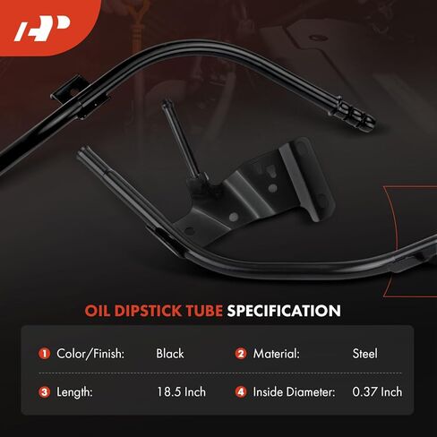 A-Premium Engine Oil Dipstick Tube Compatible with Chevrolet Equinox 2010-2010, Malibu 2008-2010, HHR 2006-2009, Cobalt 2005-2009 & GMC Terrain & Pontiac G5, G6, Pursuit & Saturn Aura, Ion, Vue in Saudi Arabia