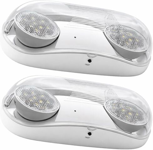 Outdoor Rated High Output White LED Emergency Light (Bug Eyes) with Battery Backup, Wet Location Listed, 90-Minute Minimum Capacity, 120V-277V | 1 PACK in Kuwait