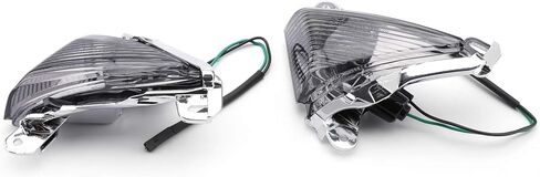 Areyourshop Front Turn Signals For Lens for Kawasaki ZX14R 2006-2010, ZX10R 2006-2007, ZX636/ZX6R 2005-2010, Ninja 650F 2006-2008, Concours 2008-2010 (Smoke) in Saudi Arabia