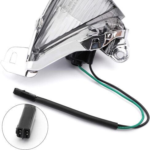 Areyourshop Front Turn Signals For Lens for Kawasaki ZX14R 2006-2010, ZX10R 2006-2007, ZX636/ZX6R 2005-2010, Ninja 650F 2006-2008, Concours 2008-2010 (Smoke) in Saudi Arabia