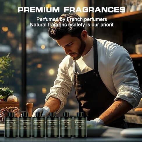 إعادة تعبئة معطر هواء السيارة للرجال والنساء، 6.09 أونصة سائلة / 180 مل - 9 أشهر برائحة زيت اللافندر العطري، زيت عطري مصنوع من مستخلصات نباتية طبيعية، متوافق مع أجهزة توزيع روائح السيارة للمنزل/المكتب in Kuwait