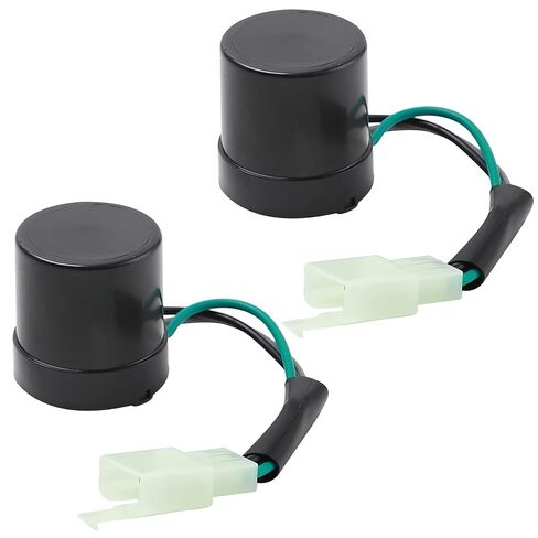 Minho 2Pcs Motoecycle 3 PIN Turn Signal Flasher Blinker Relay in PP Material for Chinese GY6 Scooter Moped ATV UTV, 12V in Saudi Arabia
