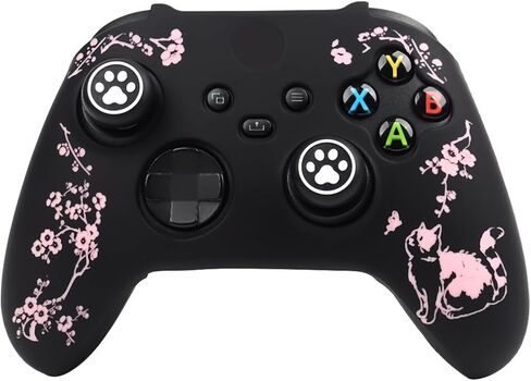 غلاف وحدة تحكم RALAN لسلسلة Xbox S/X، غطاء حماية من السيليكون المضاد للانزلاق من PurePink متوافق مع عصا التحكم Xbox Series S/X مع قبضة إبهام × 6 in Kuwait