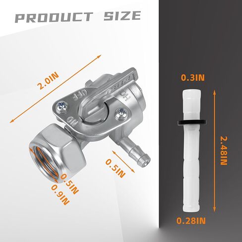 Fuel Tank Generator Petcock Shut Off Valve, 16mm x 1.5mm for Predator Champion Generac Etq Homelite Husky Powermax Replace 0j0974 in Kuwait